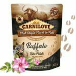 קרנילאב באפאלו ועלי כותרת פאוץ' מזון רטוב לכלבים - 300 גרם