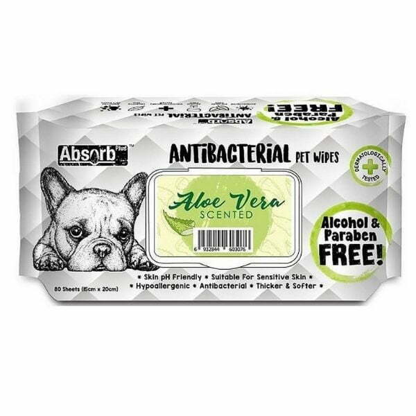 Absorb מגבוני אלוורה לכלבים וחתולים היפואלרגני