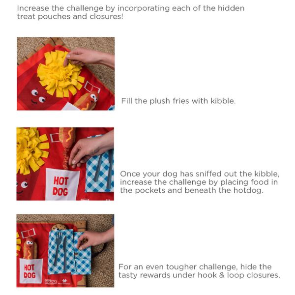 Nina Ottosson שטיח הרחה מזון מהיר - 54X35 ס"מ