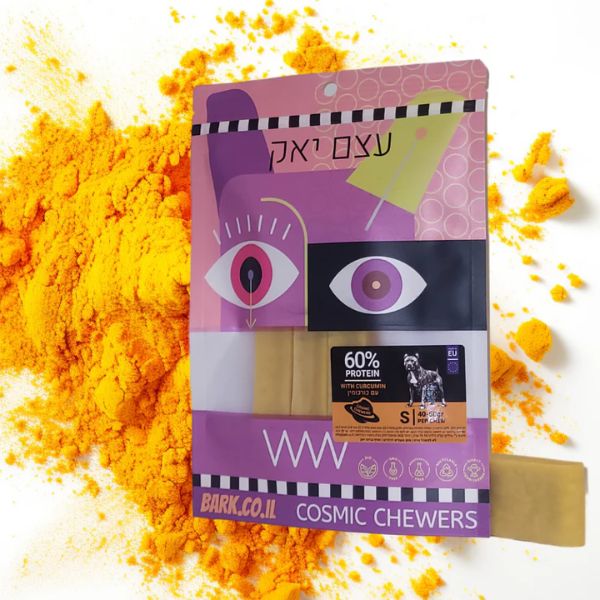 בארק Bark חטיף לעיסה עצם יאק בתוספת כורכומין 2 יח' - Small