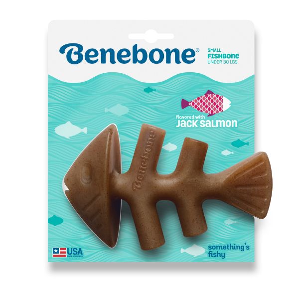 בנבון פיש בון סלמון צעצוע לעיסה לכלבים - קטן