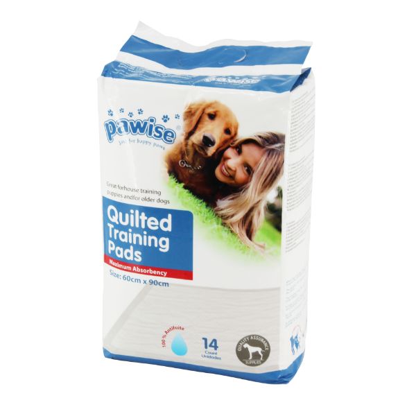 משטחי פדים Pawise לאילוף גורים לצרכים 56X56 ס"מ - 14 יח