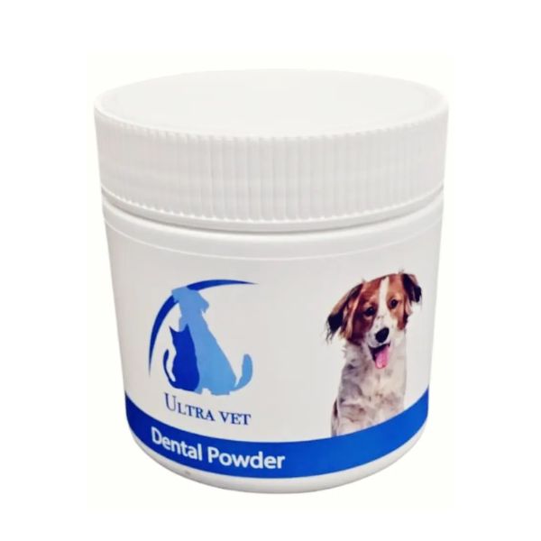 Ultra Vet אבקה דנטלית לשמירה על היגיינת הפה והשיניים לכלבים - 120 גרם