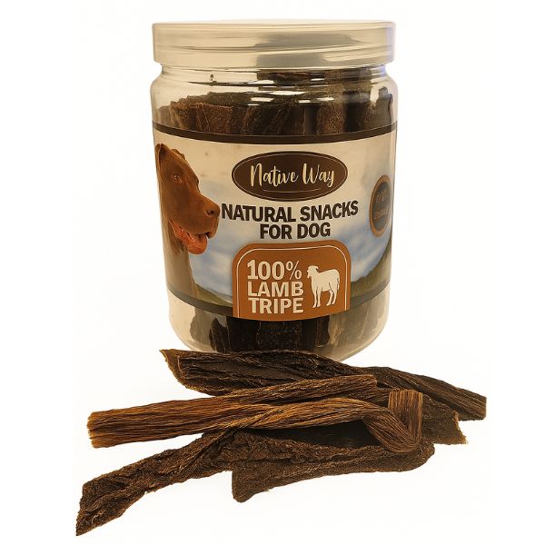 נייטיב וואי קירשה טלה 100% חטיף טבעי לכלבים - 100 גרם