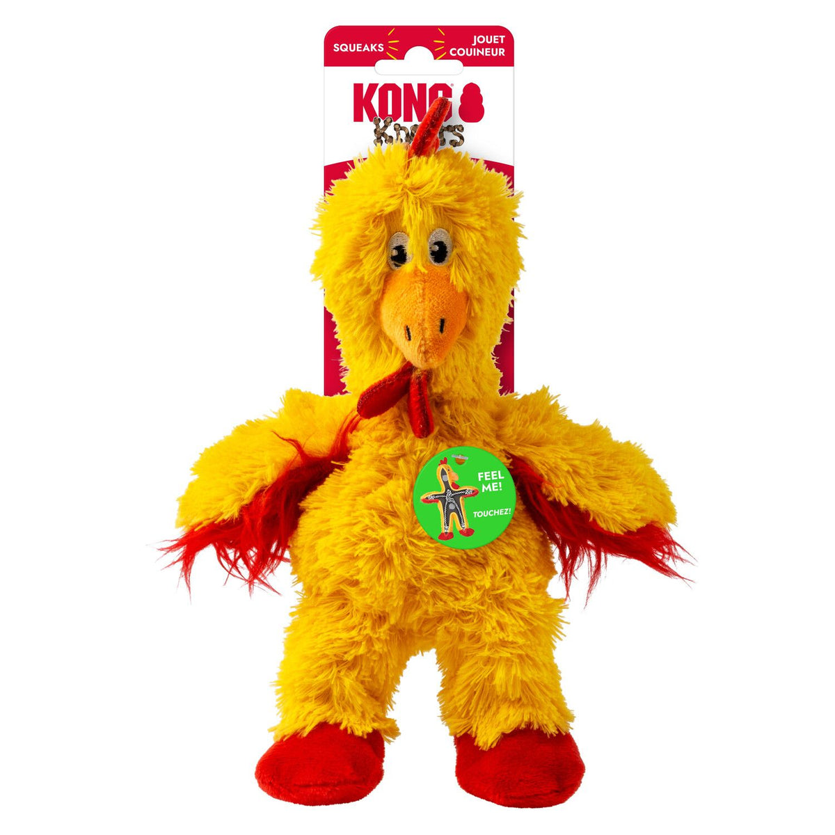 בובת חבל קשרים לכלב קונג תרנגולת מידה | KONG Knots Crosses Chicken S