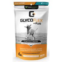 גלייקופלקס פלוס  GlycoFlex Plus כלב בינוני וגדול לבריאות המפרקים *נוסחה משופרת ריכוז כפול - 60 לעסניות 435 גרם