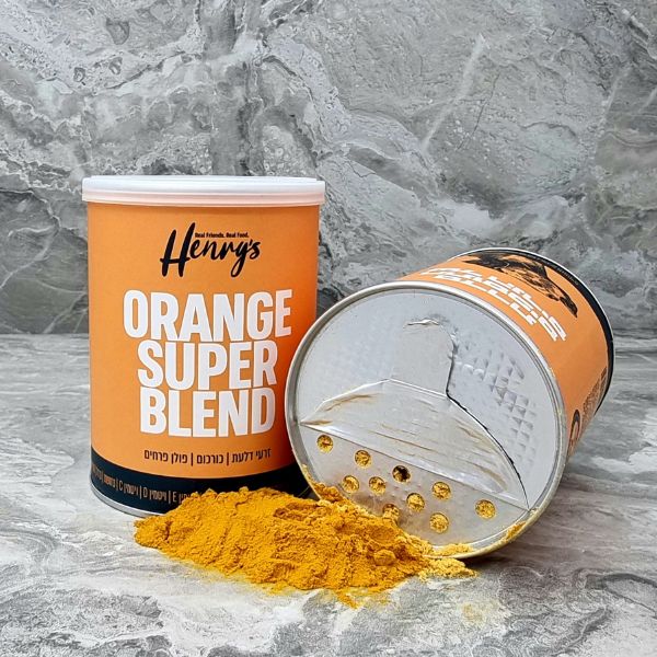 הנריס סופר בלנד Orange – כורכום, זרעי דלעת ופולן פרחים