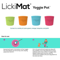 ליקי מט Yoggie Pot כוס האכלה וליקוק - סגול