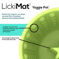ליקי מט Yoggie Pot כוס האכלה וליקוק - ורוד