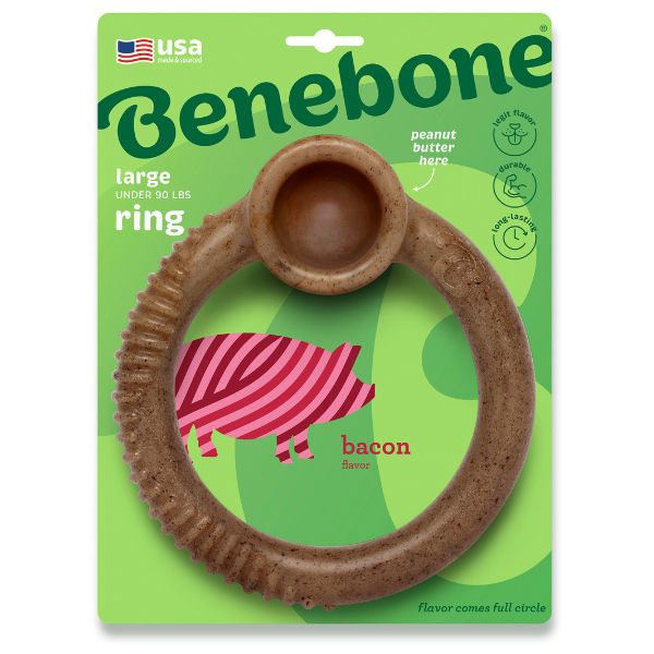 בנבון טבעת בייקון צעצוע לעיסה לכלבים - קטן