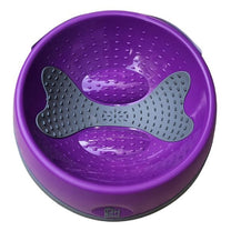 ליקי מט Oh Bowl קערת האכלה וליקוק דנטלית סגול - גדול