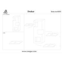 CATAGAT - Drakar מתקן גירוד לחתולים איכותי ויוקרתי - 91 ס"מ