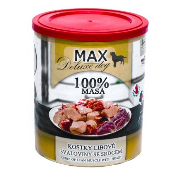 Falco Max מזון רטוב בשימורים שריר רזה עם לבבות - 800 גרם