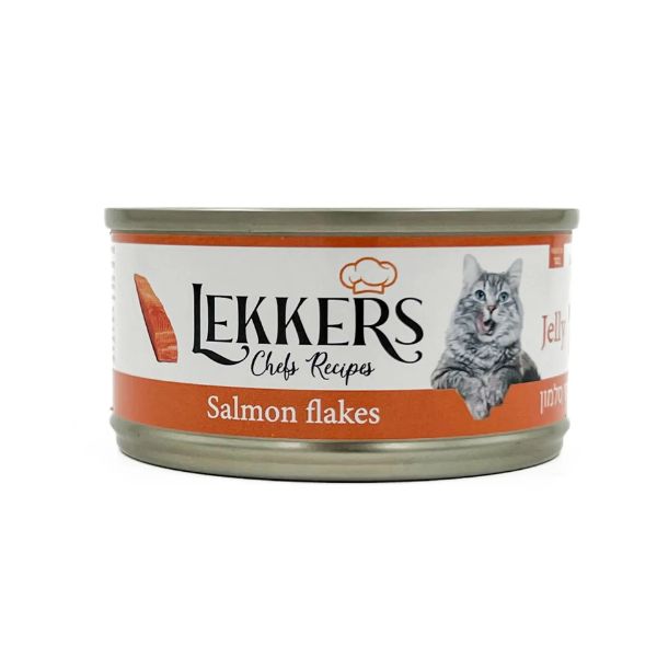 LEKKERS - מעדן חתולים פתיתי סלמון(9) - 85 גרם