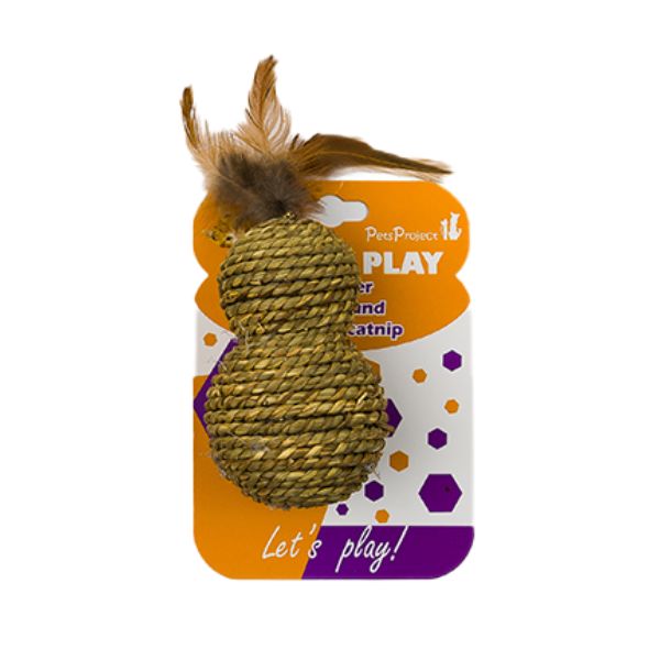 פטסלנד צעצוע לחתול רעשן מבמבוק לחתול Petsland