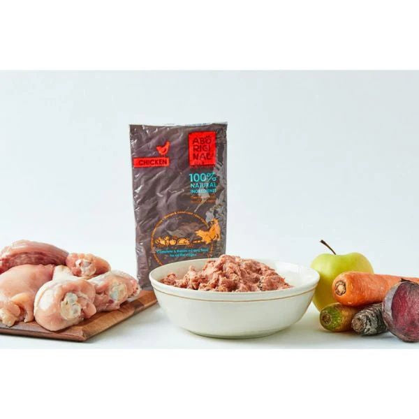 אבוריג'ינל עוף בקר מזון טבעי לכלבים - 5 ק"ג