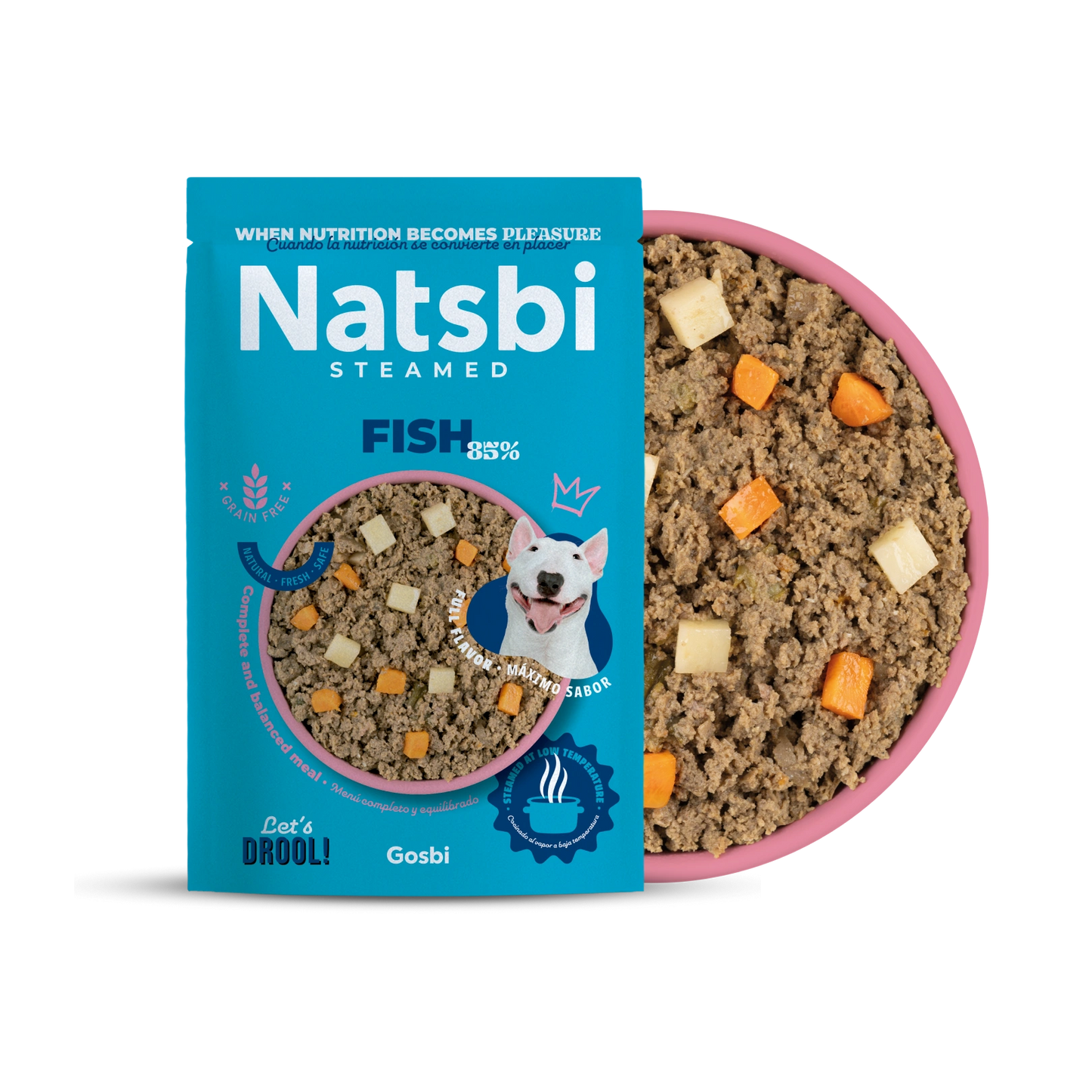 נטסבי דגים מזון טבעי מאודה 500 גרם - Natsbi Fish